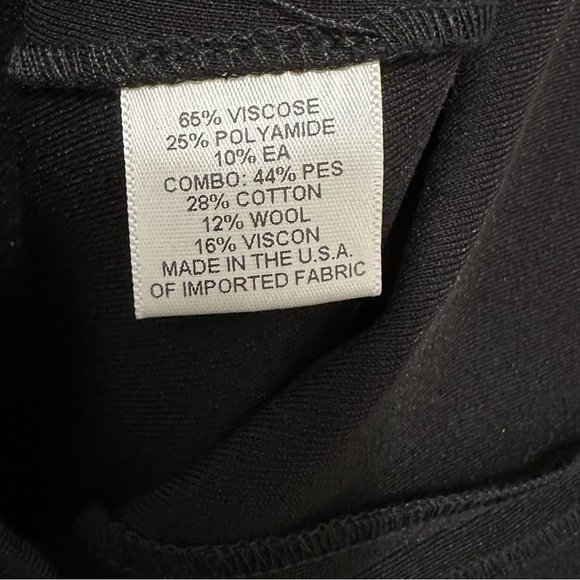 Uccé Black White Sheath Fitted Dress 10 NWT cap sleeve USA career modest formal - Picture 10 of 12